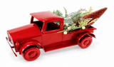 Metal Christmas Pickup Truck with Greenery – 35cm