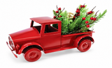Metal Christmas Pickup Truck with Greenery – 35cm