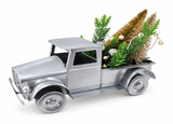 Metal Christmas Pickup Truck with Greenery – 35cm