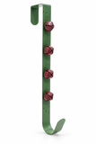 Rustic Metal Wreath Hanger with Bells 36.5 cm
