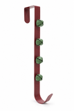 Rustic Metal Wreath Hanger with Bells 36.5 cm