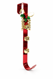 Metal Wreath Hanger with Holly and Bells 36.5 cm