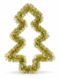 Tinsel Christmas Tree Silhouette – 43 cm