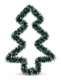 Tinsel Christmas Tree Silhouette – 43 cm