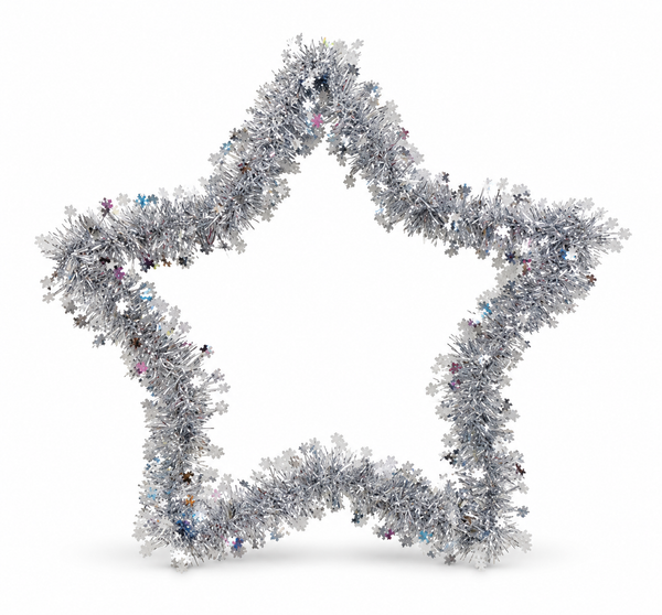 Tinsel Star Silhouette – 39 cm