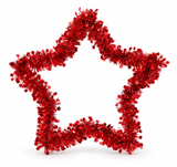 Tinsel Star Silhouette – 39 cm