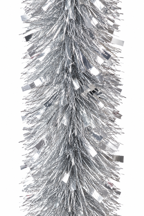 Silver Chunky Christmas Tinsel – 3m