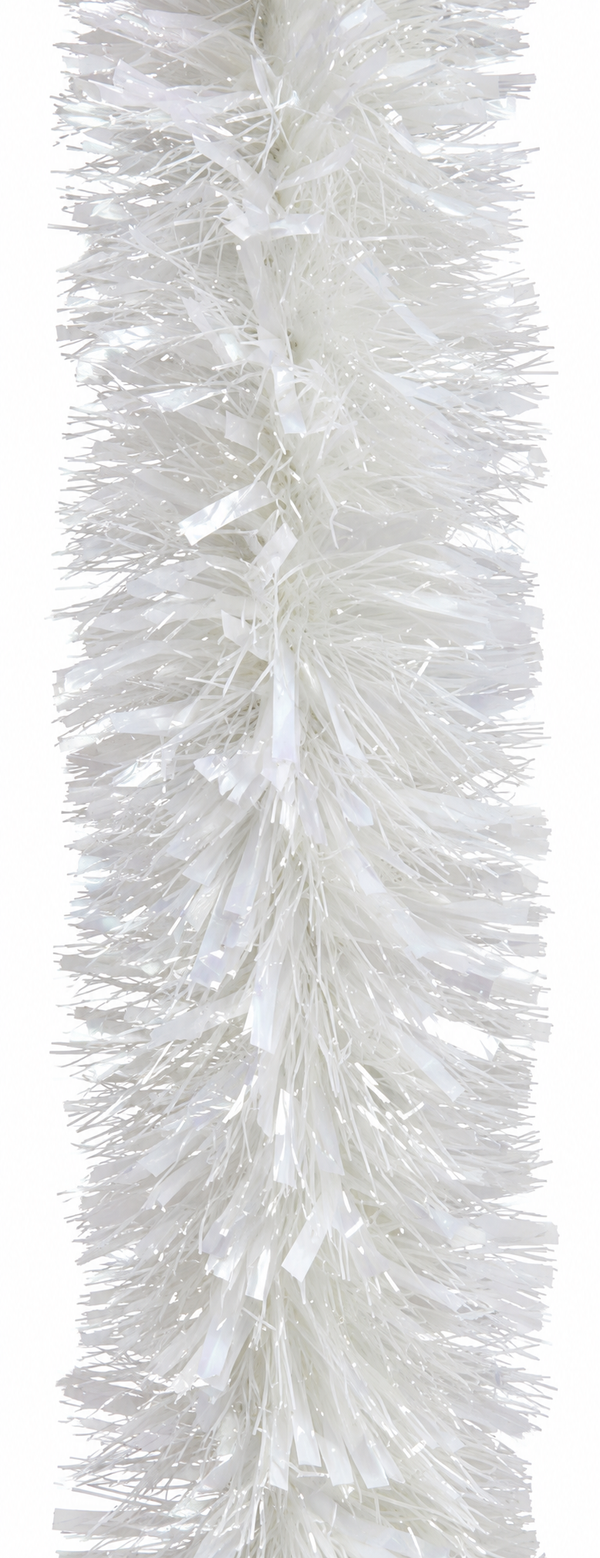 White Chunky Christmas Tinsel – 3m