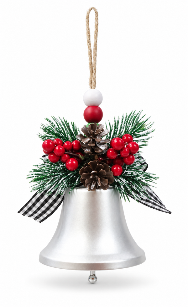 Matte Christmas Bell Hanging Decoration – 65mm