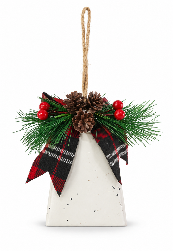 Retro Cowbell Hanging Decoration – 12cm