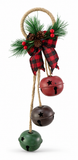 Rustic Christmas Bell Door Hanger – 36cm