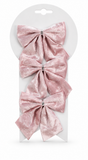 Crushed Velvet Christmas Bows – 3 Pack