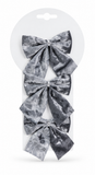 Crushed Velvet Christmas Bows – 3 Pack