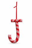 Candy Cane Alphabet Hanging Ornament – 10cm