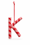 Candy Cane Alphabet Hanging Ornament – 10cm