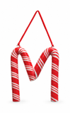 Candy Cane Alphabet Hanging Ornament – 10cm