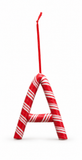 Candy Cane Alphabet Hanging Ornament – 10cm