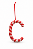 Candy Cane Alphabet Hanging Ornament – 10cm