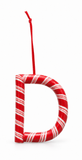 Candy Cane Alphabet Hanging Ornament – 10cm