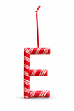 Candy Cane Alphabet Hanging Ornament – 10cm