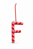 Candy Cane Alphabet Hanging Ornament – 10cm