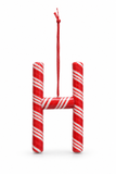 Candy Cane Alphabet Hanging Ornament – 10cm