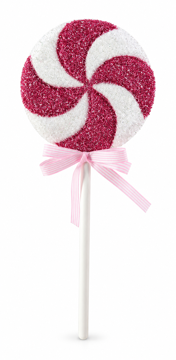 Tinsel Foam Lollipop Decoration – 50 cm