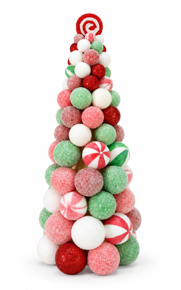 Peppermint Candy Cone Christmas Decoration 48 cm