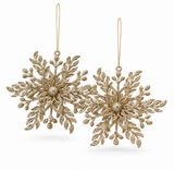 Glitter Christmas Hanging Decorations – 2 Pack