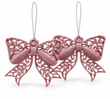 Glitter Christmas Hanging Decorations – 2 Pack