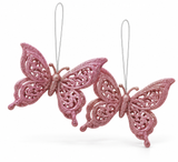 Glitter Christmas Hanging Decorations – 2 Pack