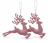Glitter Christmas Hanging Decorations – 2 Pack