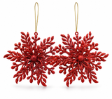 Glitter Christmas Hanging Decorations – 2 Pack