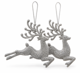 Glitter Christmas Hanging Decorations – 2 Pack