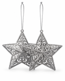 Glitter Christmas Hanging Decorations – 2 Pack