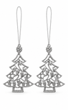 Glitter Christmas Hanging Decorations – 2 Pack