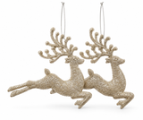 Glitter Christmas Hanging Decorations – 2 Pack