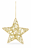 Openwork Metallic Star Hanging Decoration