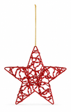 Openwork Metallic Star Hanging Decoration