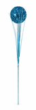 Tall Tinsel Ball Spray – 62cm