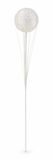 Tall Tinsel Ball Spray – 62cm