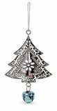 Shiny Christmas Tree and Bell Hanging Decoration – 15cm
