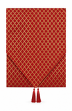 Red and Gold Foil Christmas Table Runner