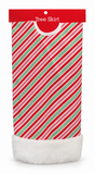 Candy Stripe Christmas Tree Skirt 100 cm