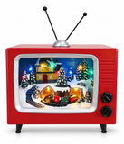 LED Musical Animated Retro Christmas Television