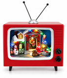 LED Musical Animated Retro Christmas Television