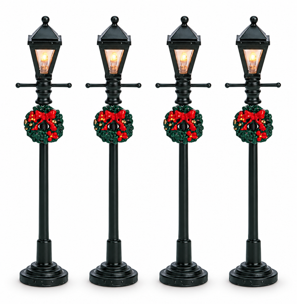 Mini Christmas Street Lamps – 4 Pack, 10cm