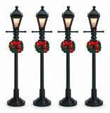Mini Christmas Street Lamps – 4 Pack, 10cm