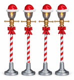 Mini Christmas Street Lamps – 4 Pack, 10cm