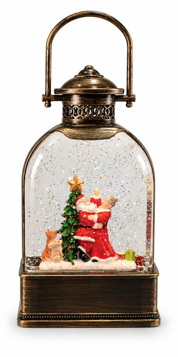 Musical Glitter Swirl Christmas Camp Lantern